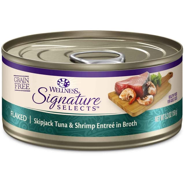 Wellness Signature Selects Natural Wet Cat Food, Grain Free Flaked